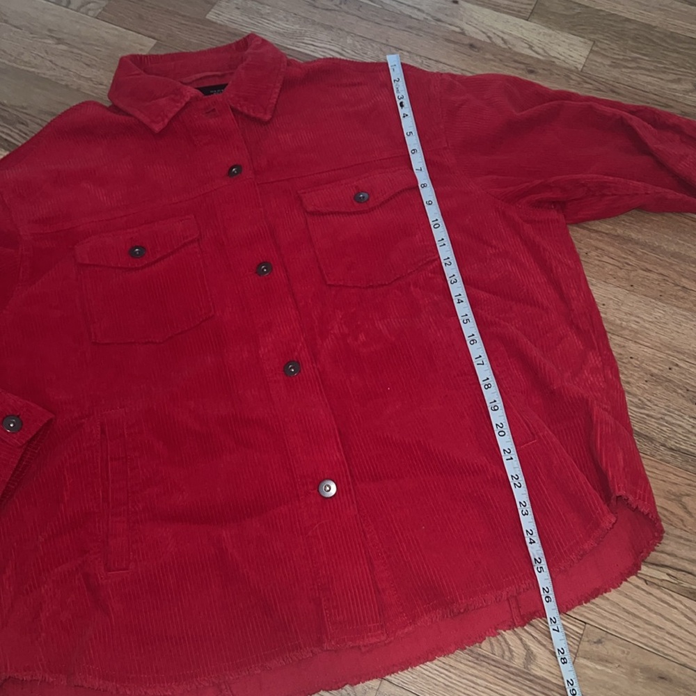 ZARA Corduroy Oversized Shacket Size Medium - Picture 11 of 13